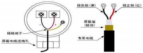 dn100超聲波流量計探頭接線圖